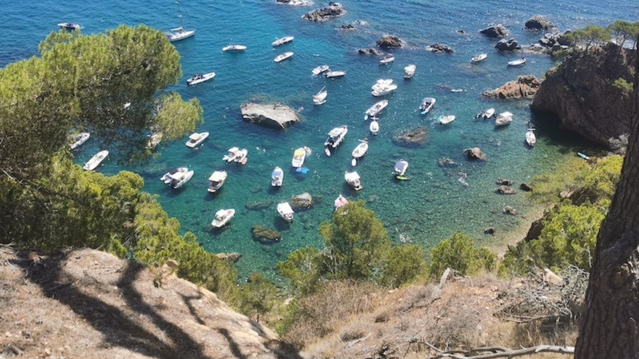 Massificació d'embarcacions a les cales de la Costa Brava