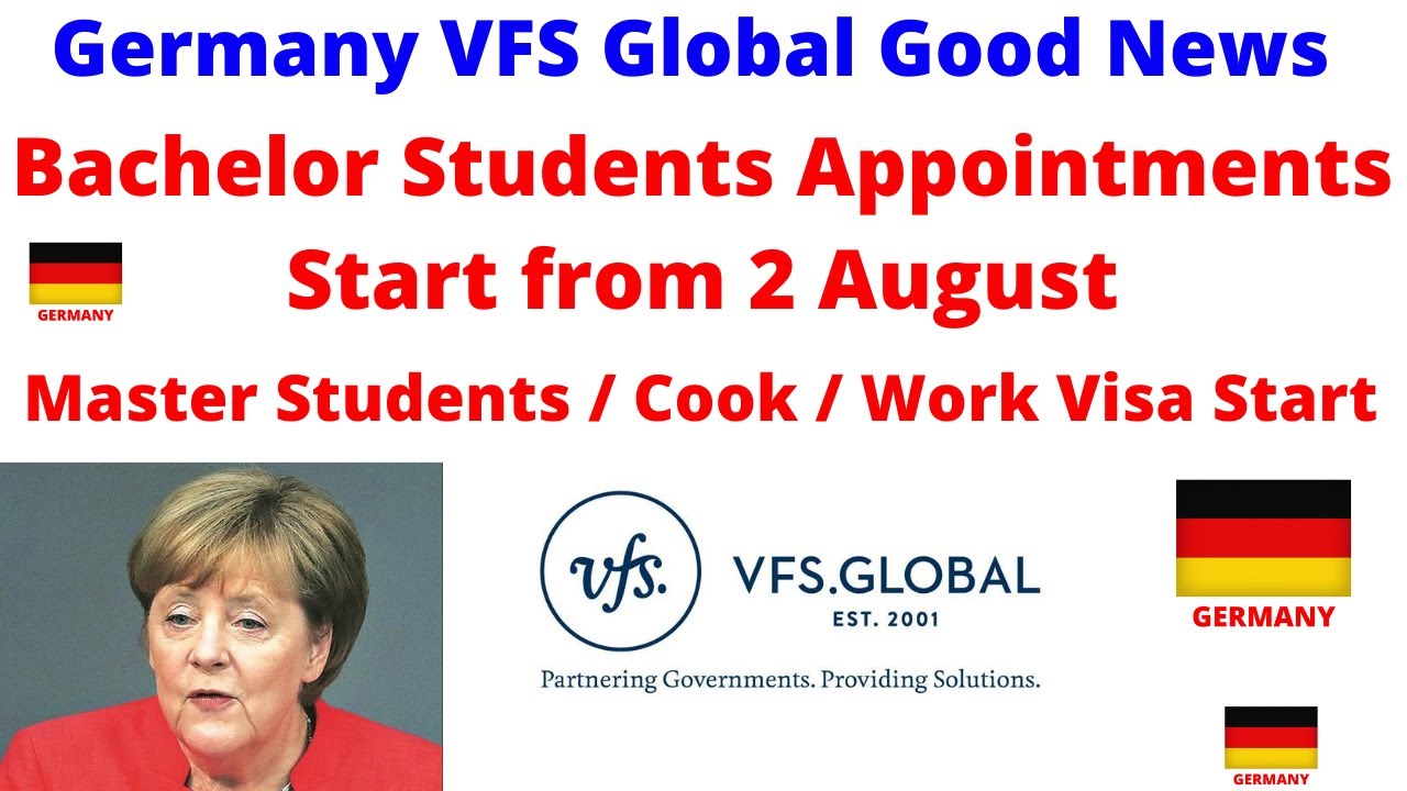 Germany vfs update bachelor students appointment start cook work