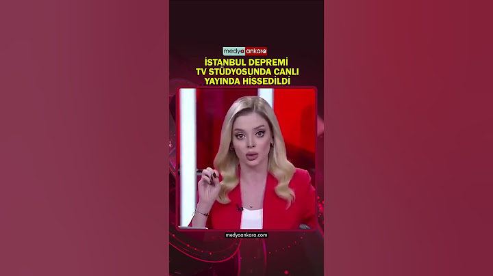 İstanbul depremi TV stüdyosunda canlı yayında hissedildi