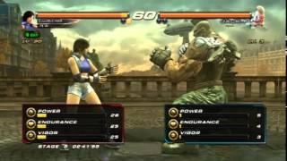 Tekken Revolution - Tekken Revolution (PS3 / PlayStation 3) - Arcade Mode (Asuka) - User video