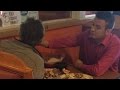 Waiter Helps Feed Tacos To Customer With No Hands