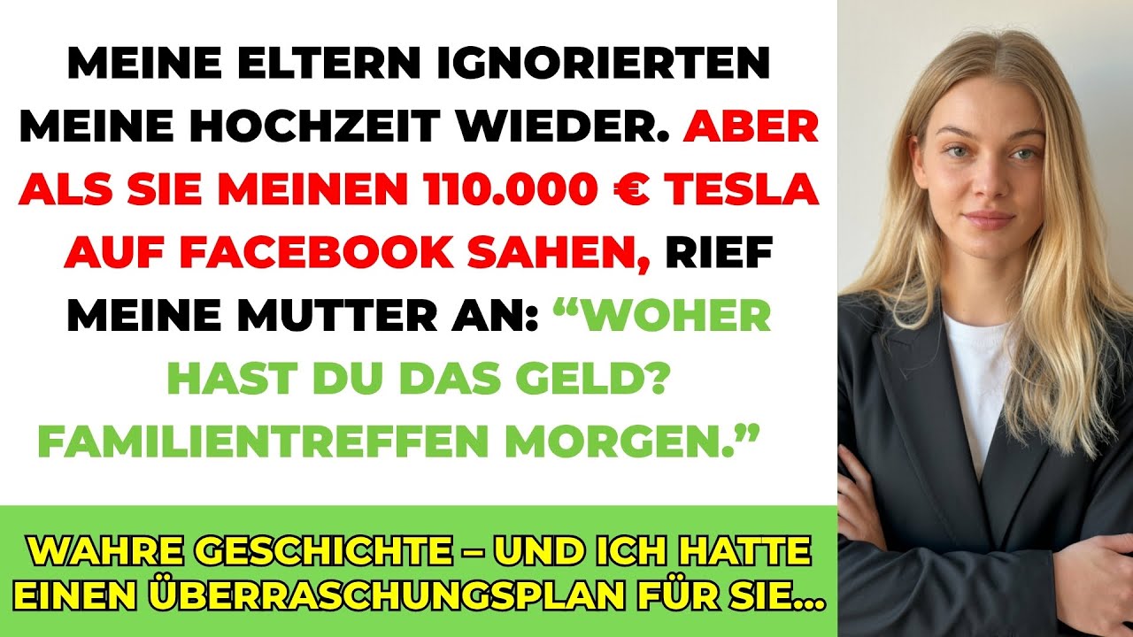 Meine Eltern Ignorierten Meine Hochzeit – Bis Sie Meinen 110.000 € Tesla Sahen, Dann Rief Mama An...
