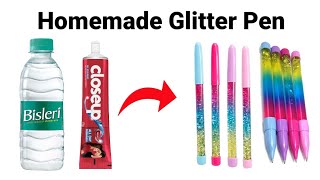 How to make Lava Glitter Lava Pen at home/DIY Glitter Pen/Homemade Glitter Pen/How to makeglitterpen