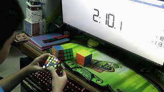 2x2 - 5x5 Rubik&#39;s Cube Relay