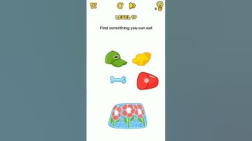 Brain Blow Level 19 find something you can eat.