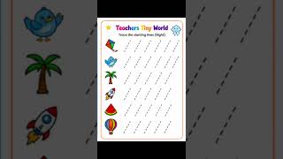 slanting line worksheet #kidsvideo #kindergarten #education #pattern #worksheet