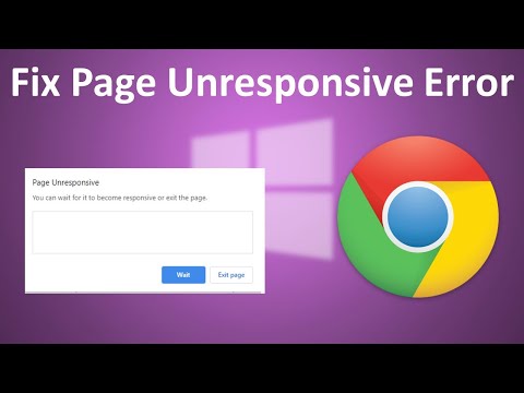 Fix Page Unresponsive Error In Google Chrome On Windows 10