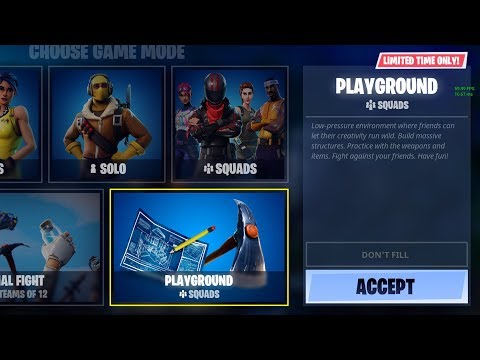PLAYGROUND MODE OUT NOW LIVE! Fortnite Battle Royale live!! [PC] x - PLAYGROUND MODE OUT NOW LIVE! Fortnite Battle Royale live!! [PC] x