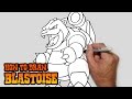 How to Draw Blastoise | Pokemon