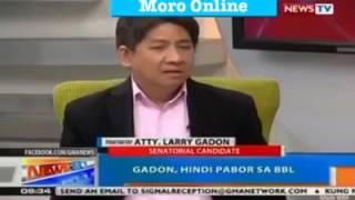 Larry Gadon Binanggit Na Pag Papatayin Daw Ang Lahat Ng Mga Muslim Sa Mindanao