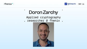 High-Throughput Universally Composable Threshold FHE Decryption - Doron Zarchy @ DeCompute 2025