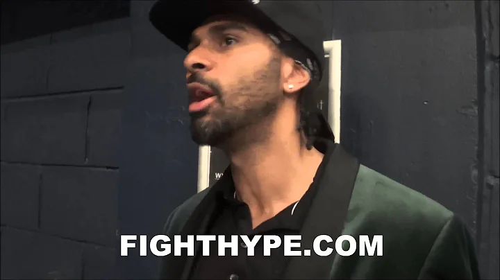 DAVID HAYE DISCUSSES FROCH VS. GROVES 2: "I'VE SPA...