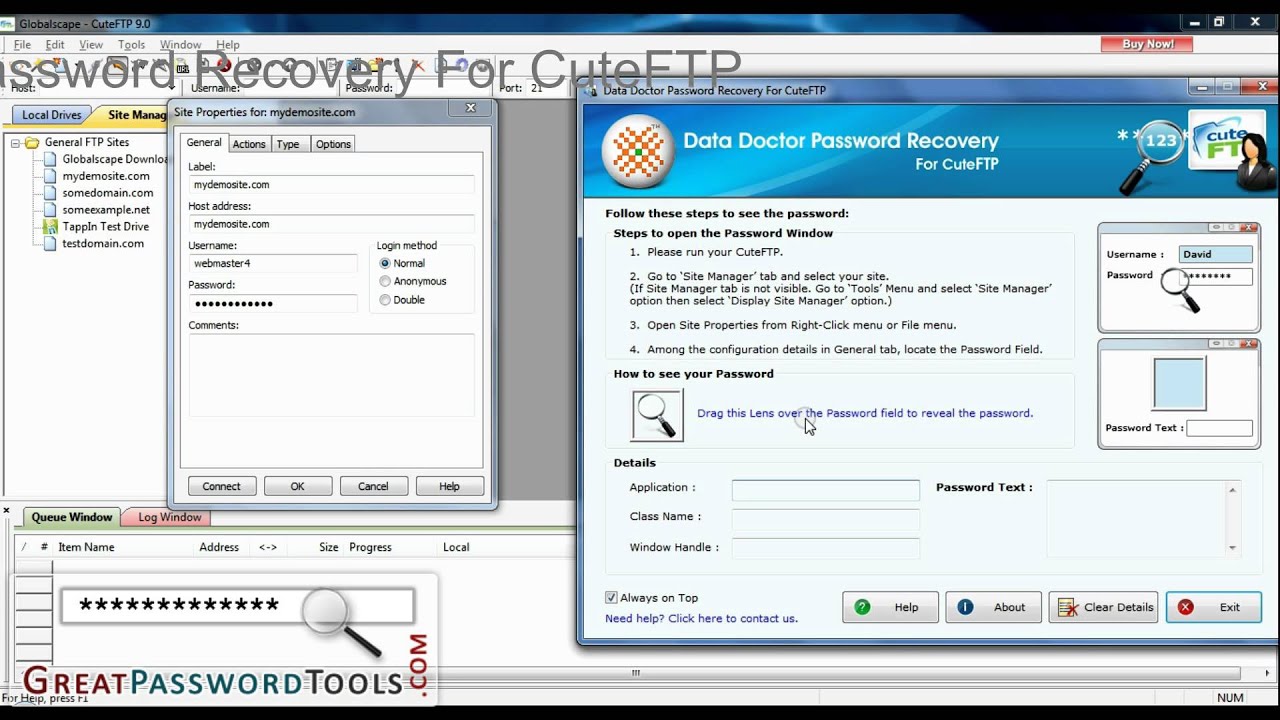 Cuteftp Password How to Recover Forgotten password of CuteFTP - YouTube