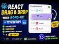 🔥 React Drag & Drop Tutorial with @dnd-kit + TypeScript 🚀