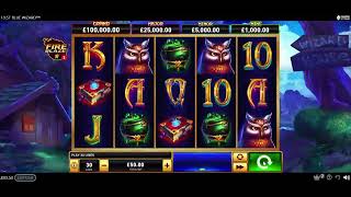 50£ Spin until win or die - 500£ Balance - Blue Wizard - Lets Goo #playtech #casino #spin #slot