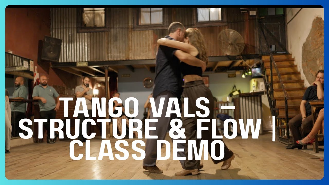 How to Dance Tango Vals with Flow | Class Demo | Lya Elcagu & Pablo Fidanza