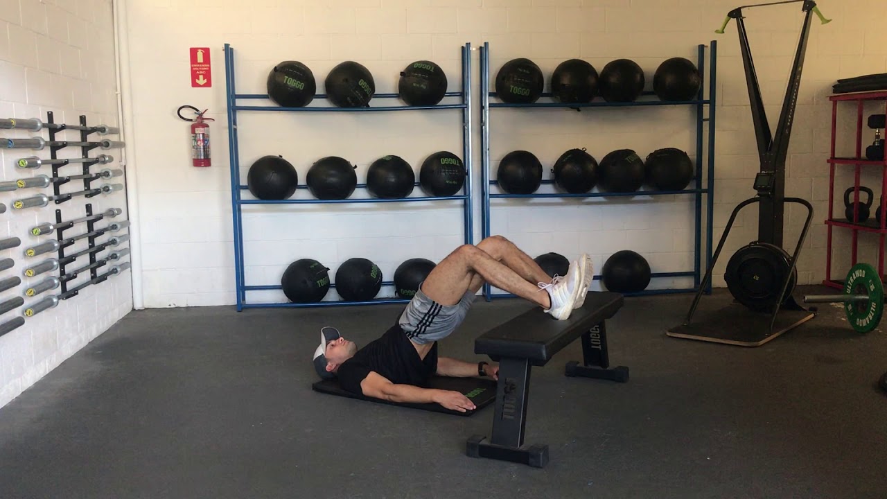 Glute Bridge Feet Elevated Isometric YouTube
