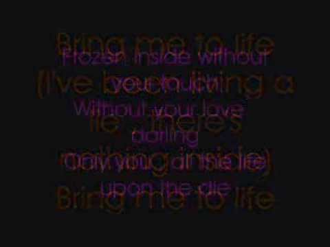 wake me up inside lyrics youtube