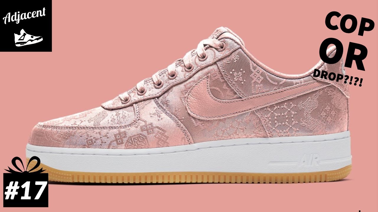 clot air force one rose gold