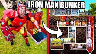SECRET Underground BOX FORT Iron Man Base Vs ZOMBIES!
