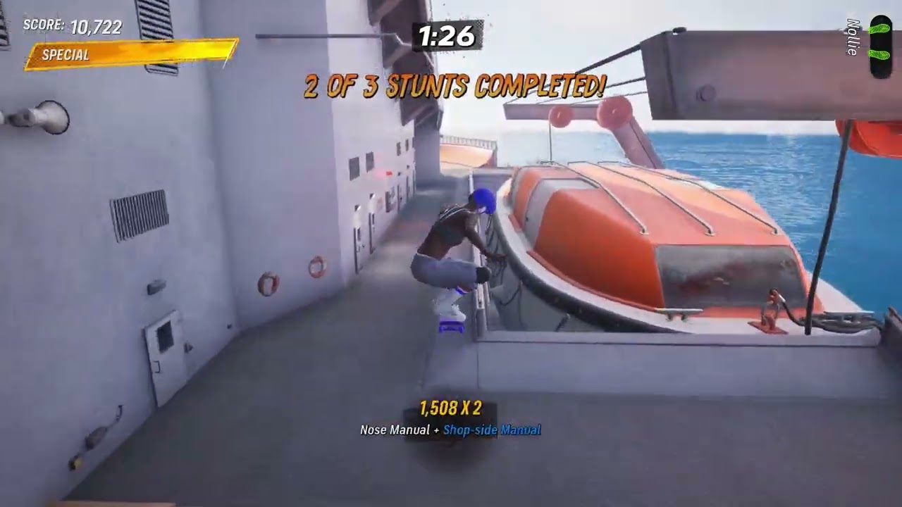 Complete the Stunt Gauntlet - Cruise Ship - Tony Hawk's Pro Skater 3 + 4