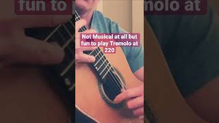 Practicing Tremolo at 220 #guitar #music #classicalguitar #guitarra #tremolo #acoustic #barrios