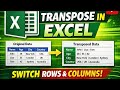Transpose in Excel