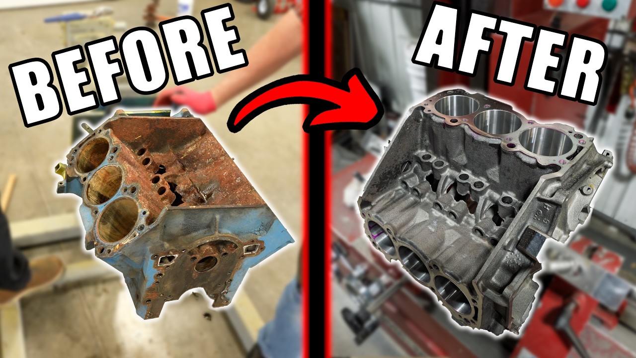 This Engine Block From Marketplace Was RUINED... But We Machined It.