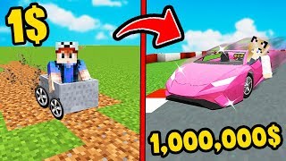 MINECRAFT - SAMOCHÓD ZA 1$ VS SAMOCHÓD ZA 1,000,000$ | Vito i Bella