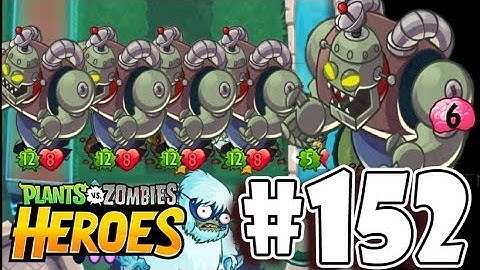 🔴Plants vs Zombies Heroes Walkthrough 152 - Zombot 1000 Featuring High Diver & High-Voltage Currrant