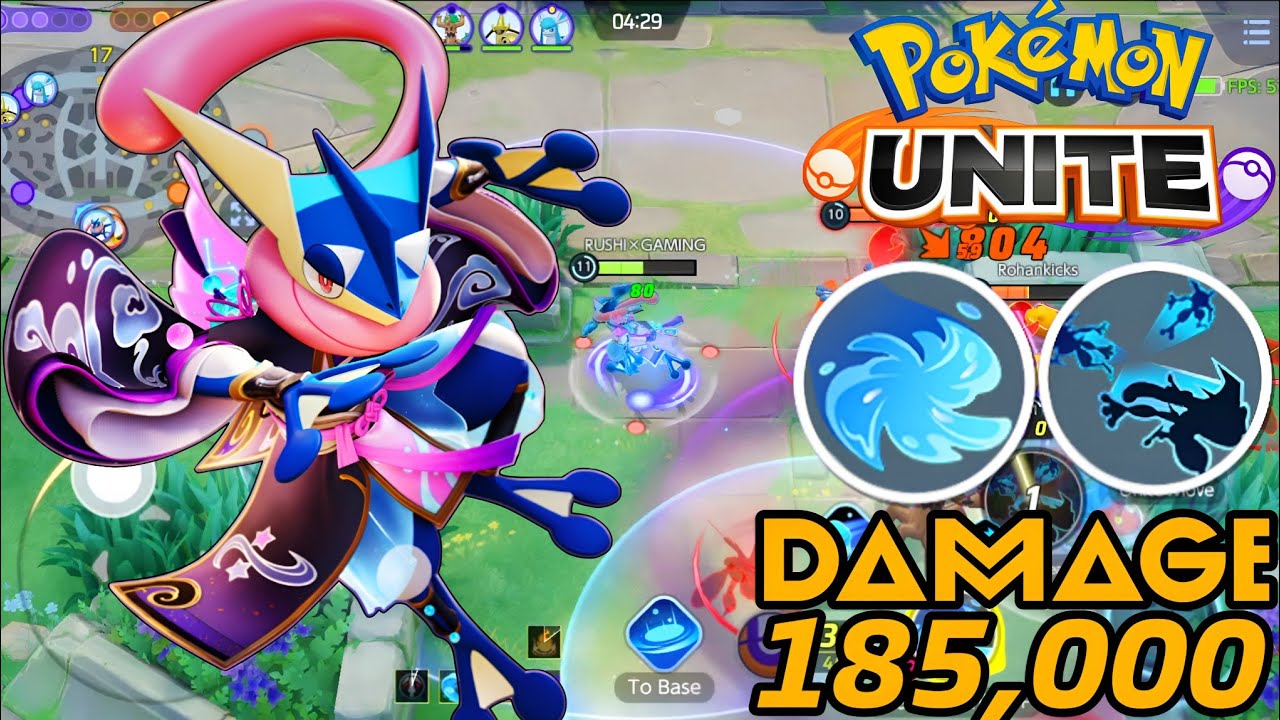 Pokemon Unite S33 GRENINJA 24 Kills Legend Solo Queue 185K Damage Random Gameplay Hindi 2026