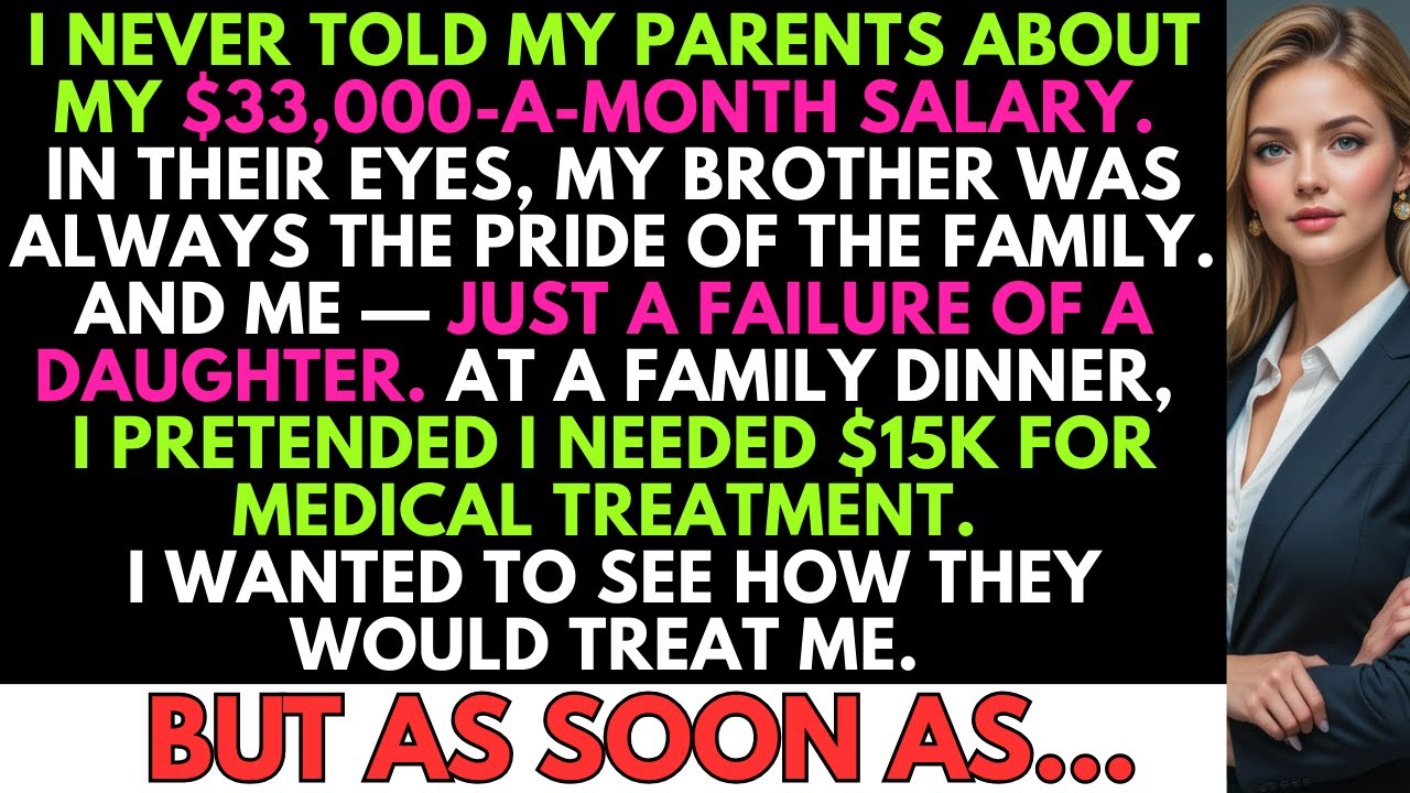 I Acted Poor and Said I Needed $15K for Medical Treatment With My Parents — But Their Answer…