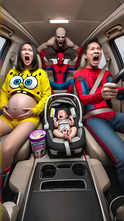 👑 Evolution of Spider-man: chaotic scene in a car-2 ✅️ #avengers #spiderman #shorts #spidermajesty