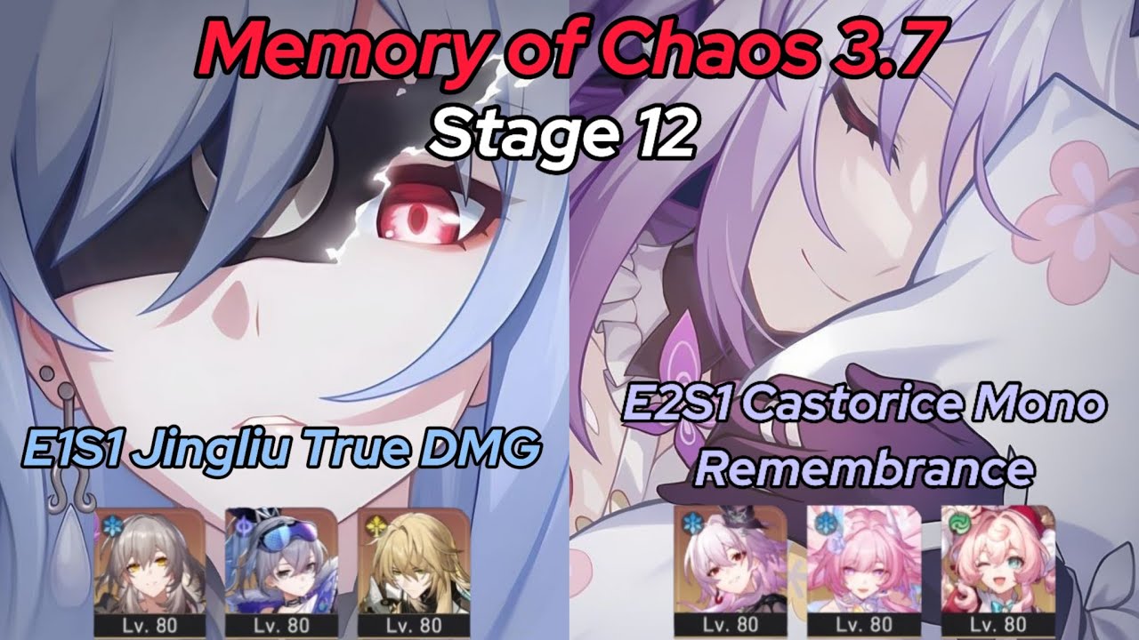 MOC 12 v3.7 | E1S1 Jingliu True DMG & E2S1 Castorice Mono Remembrance