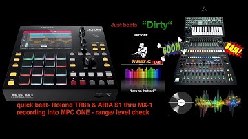 MPC ONE - # 57 quick beat- “Dirty” TR8s & ARIA  rec to MPC1- AKAI, #MPC_ONE, #DJ_SharpMC_LIVE