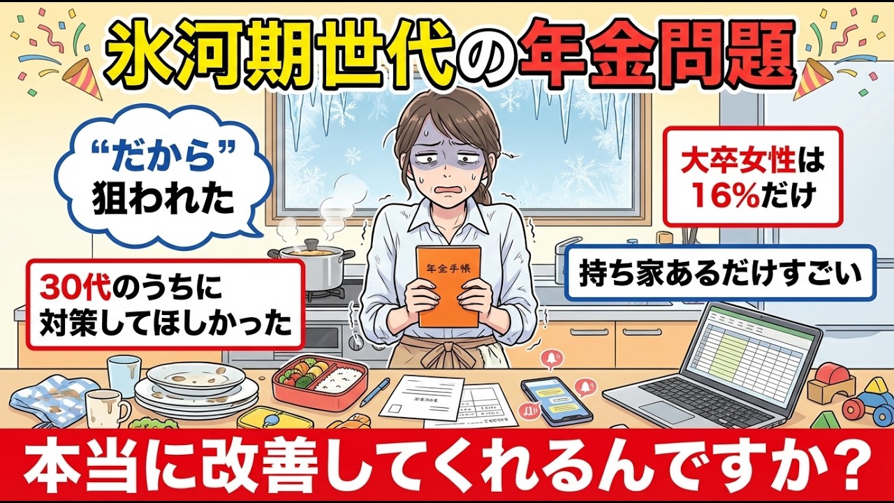 【ガルちゃん有益】氷河期の年金額が低すぎる！このままだと老後詰む…日本さん！至急対策をお願いします！【ガルちゃん雑談】【更年期キツイ】