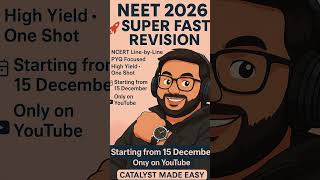 Fast track revision Batch #neet2026 #dhurandhar batch #neet #catalyst made easy