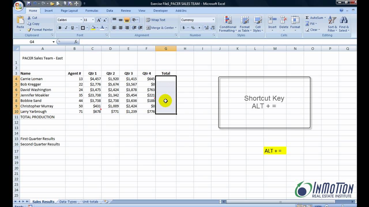 show hotkeys in excel