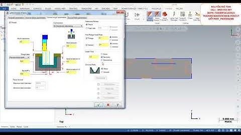 Lập trình tiện trên Mastercam - Gia công rãnh Groove