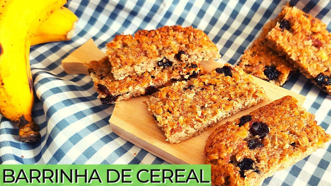 FAÇA SUA PRÓPRIA BARRA  DE CEREAL |  BARRA DE BANANA E AVEIA - É Mais Saudável
