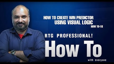 HOW TO-18 Create Win Predictor With Visual Logic Ross XPression  كيفية البرنامج التعليمي