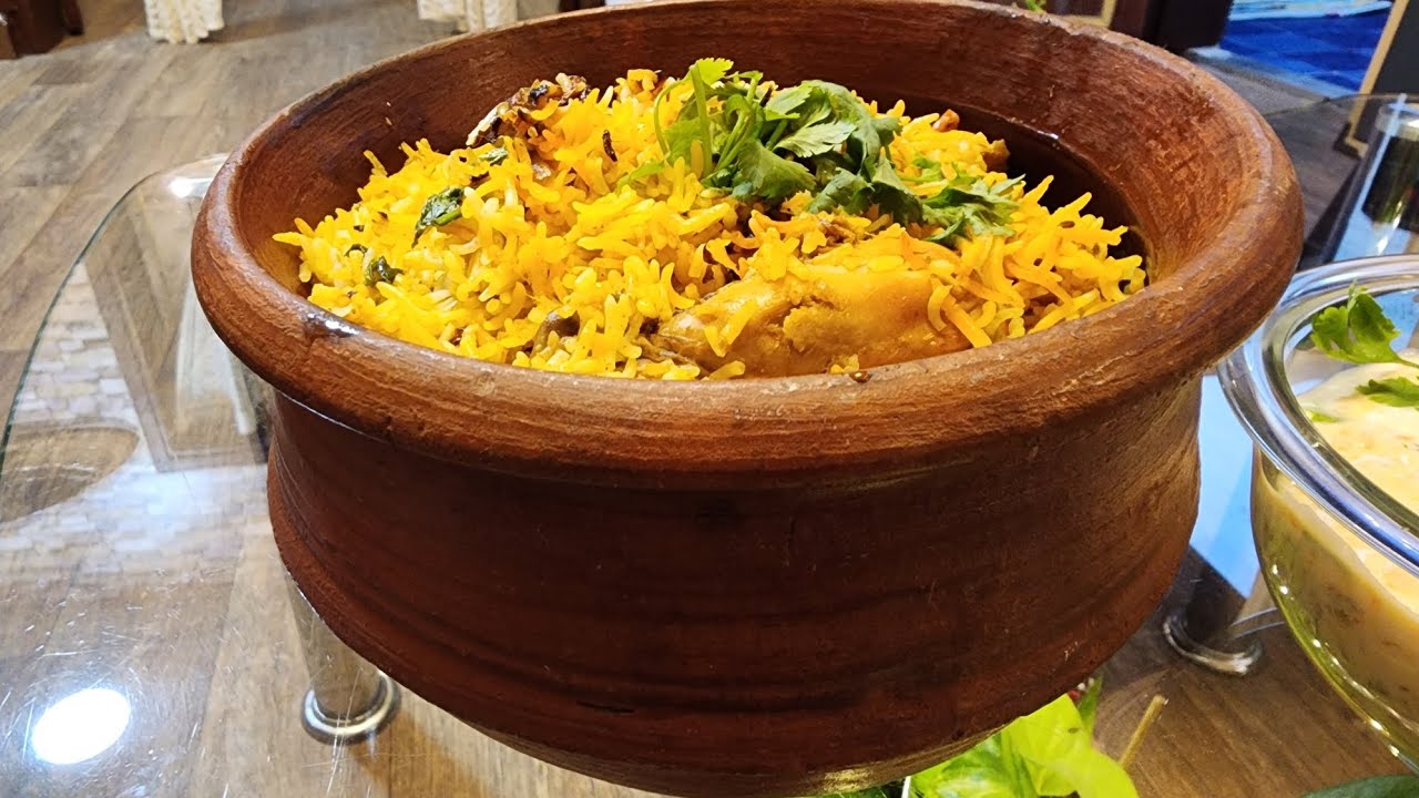 Hyderabadi chicken Dum Biriyani Recepie