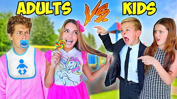 KIDS Turn Into ADULTS & ADULTS Turn Into KIDS! (bad idea)