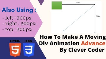 How To Make A Moving Div Animation In CSS (Advance) | Bangla Video Tutorial On Web Design No : 51