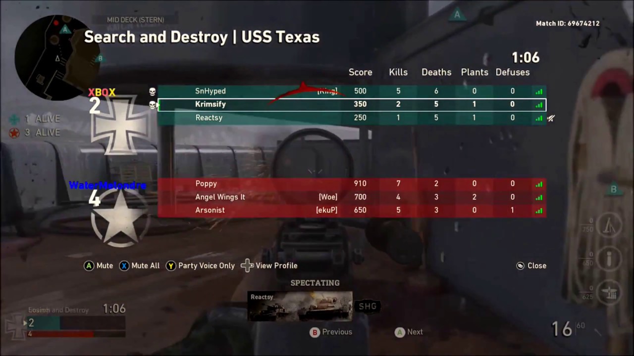 Xbox One dispute opponents used fmj on both maps lol