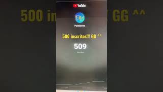 Chegamos aos 500 INSCRITOS!!! Canal PalaGames