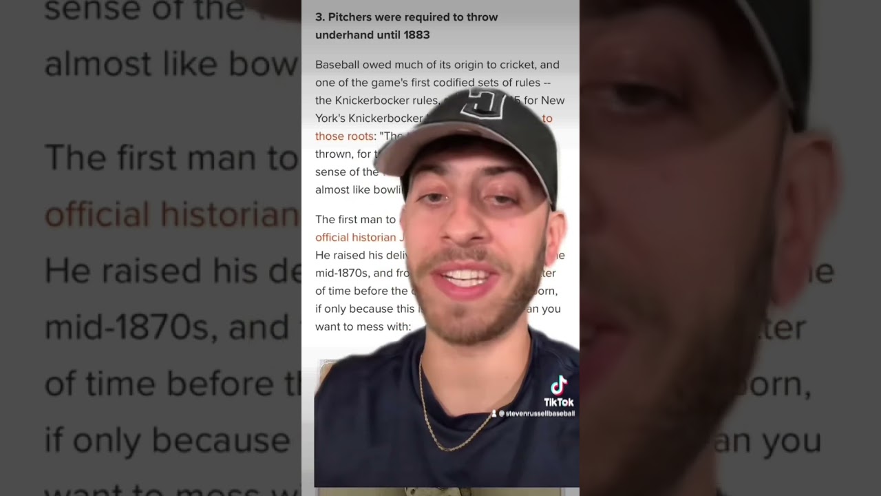 Strange old baseball rules that once existed pt 1 YouTube