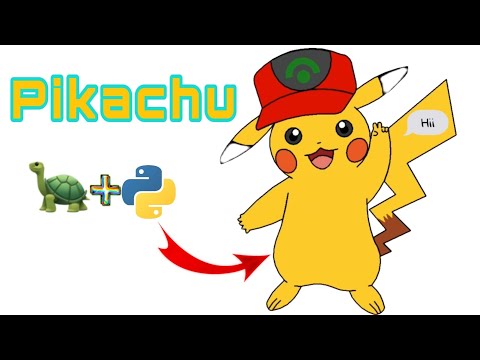 Draw a Pikachu status using Python'Turtle'🤪🤪#coding #cartoonnetwork#cartoon @YouTube