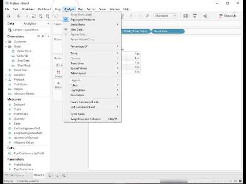 How to Find the Fiscal Year number in a Date in Tableau