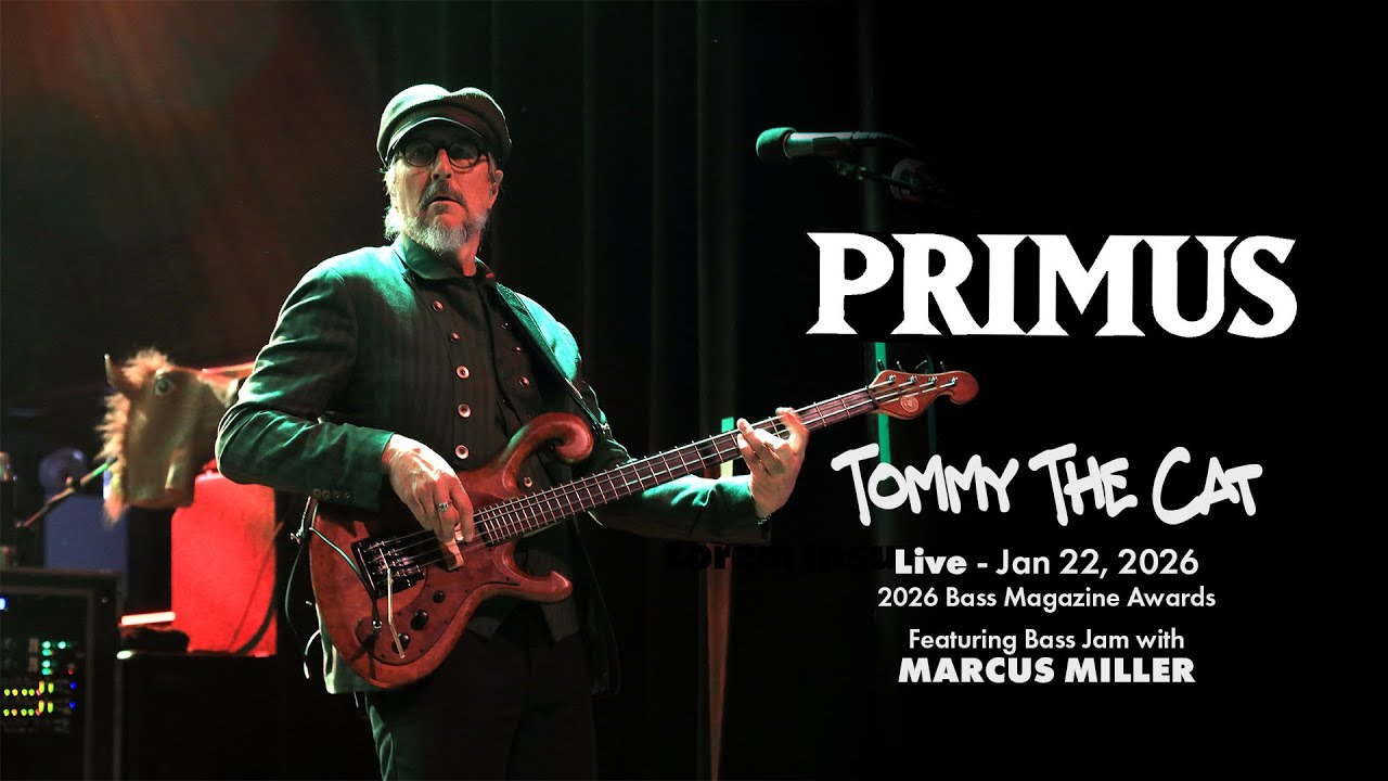 Primus - Tommy The Cat - Live - 2026 Bass Magazine Awards -  Amazing Bass Jam with Marcus Miller
